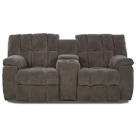 Dozer Power Reclining Loveseat with Console